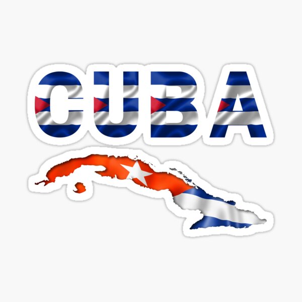 Bandera de Guanabacoa, Cuba STICKER Vinyl Die-Cut Decal – The