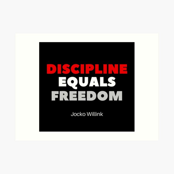 discipline equals freedom vinyl