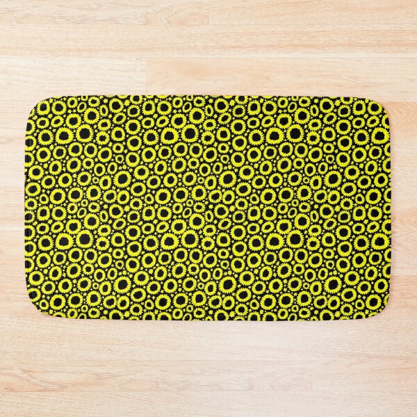Item preview, Shibori Inspired Abstract Seamless Pattern - Yellow on Black designed and sold by Artberry.