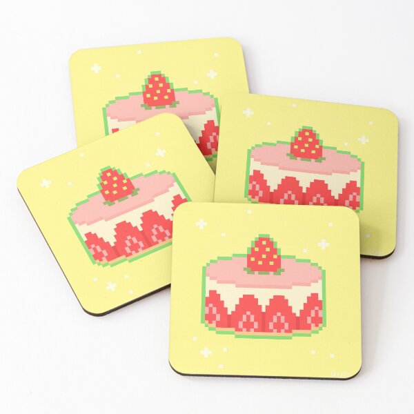 Item preview, Strawberry cake pixel art designed and sold by Nayala-Art.