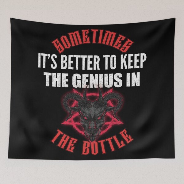 Item preview, Sometimes It's Better To Keep The Genius In The Bottle - Demon Goat designed and sold by Rawsky.