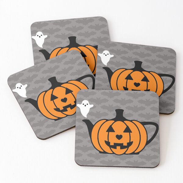 Item preview, Potion Pot - Halloween, Jack O'Lantern, Ghost, Pumpkin, Holiday, Bats, Spot, of, Teapot, Tea designed and sold by CanisPicta.