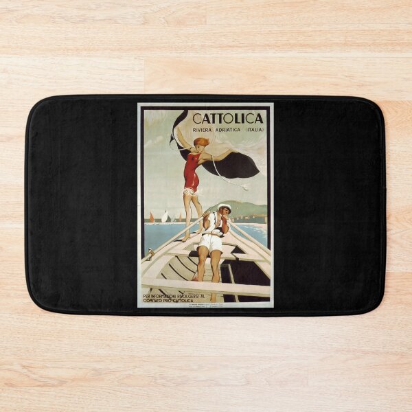 Item preview, Cattolica retro poster designed and sold by CorasPosters.
