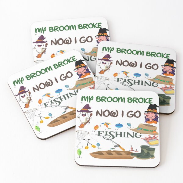 Item preview, My broom broke so now I go fishing  designed and sold by Designhub14.