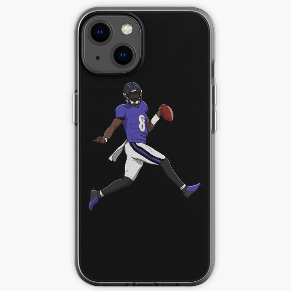 Lamar Jackson Running Touch Down iPhone Soft Case