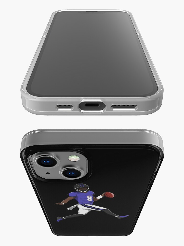 Alternate view of Lamar Jackson Running Touch Down iPhone Case
