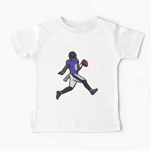 Lamar Jackson en cours de toucher vers le bas T-shirt bébé