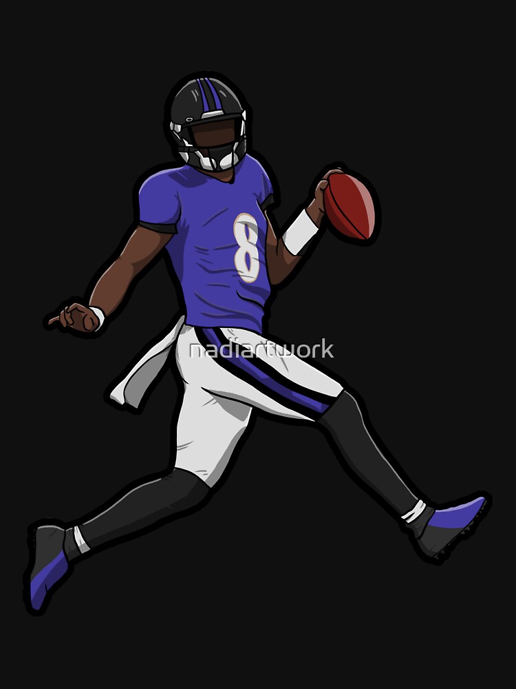 Disover Lamar Jackson Running Touch Down | Active T-Shirt 
