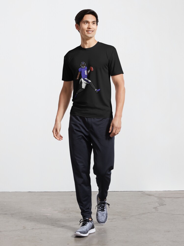 Discover Lamar Jackson Running Touch Down | Active T-Shirt 