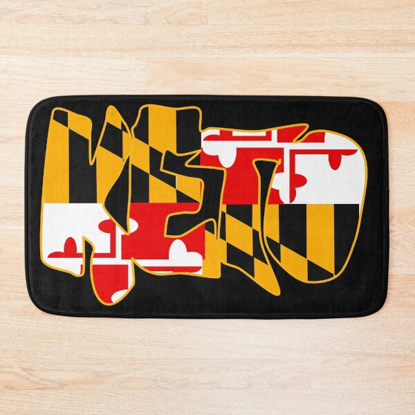 Item preview, Keto Maryland Flag Yellow Outline designed and sold by Graykat.