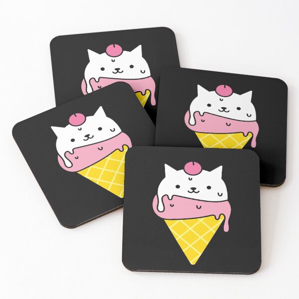 Item preview, Cute Cat Ice Cream designed and sold by TrueTrippyArts.