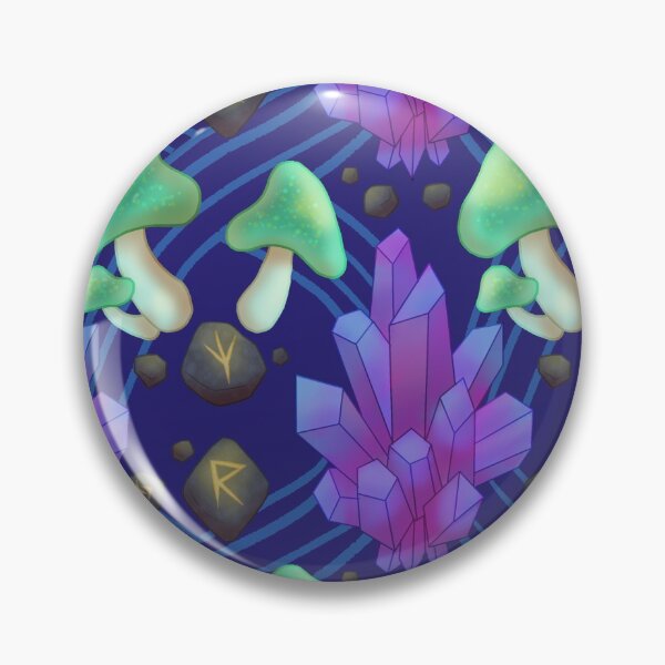 Item preview, Crystals, Runes, and Mushrooms designed and sold by MatchaaMilkTea.