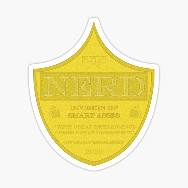 Nerd Badge Sticker