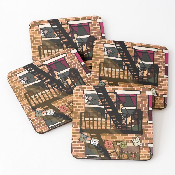 Item preview, A Busy Afternoon on the Fire Escape designed and sold by snizzyizzy.