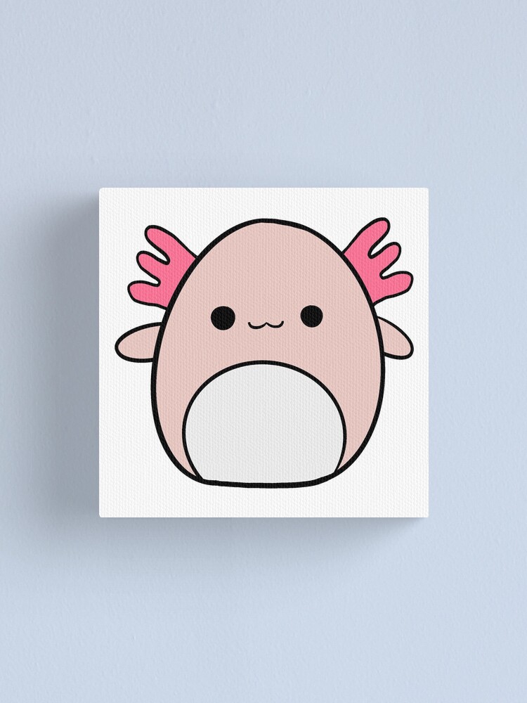 Axolotl Squishmallow Canvas Print By Faroutstickers Redbubble