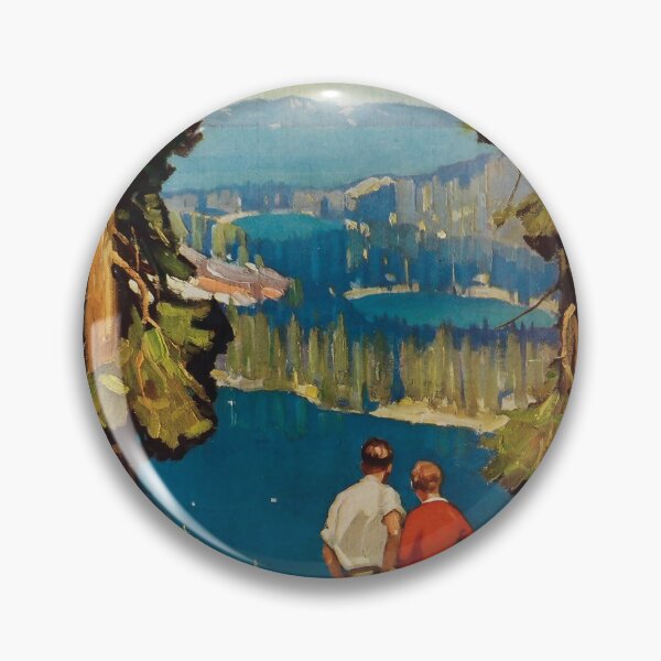 Item preview, Tahoe Lake retro poster designed and sold by CorasPosters.