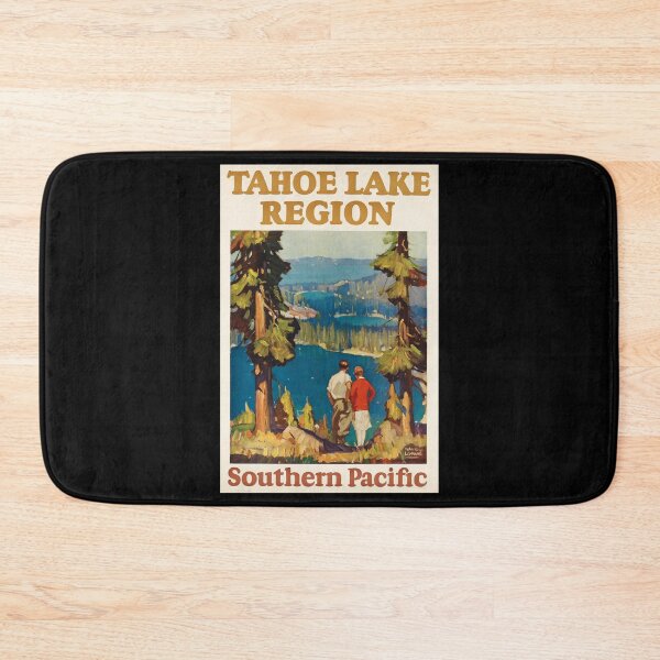 Item preview, Tahoe Lake retro poster designed and sold by CorasPosters.