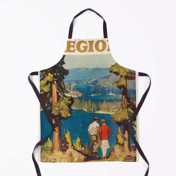 Item preview, Tahoe Lake retro poster designed and sold by CorasPosters.