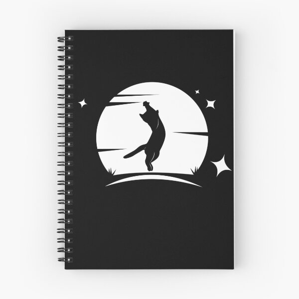 Item preview, Cat Jumping At The Moon Cute Silhouette Playing Kitten designed and sold by Zeelicious Designs.