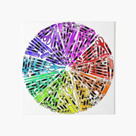 Colour Wheel, British English on White Poster for Sale by ThePrintNook