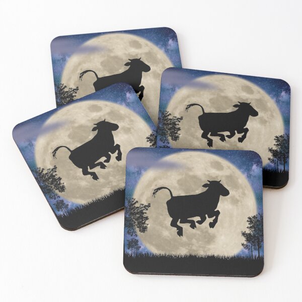 Item preview, Happy Cow Jumps Over the Moon designed and sold by karwilberevivalcollection.