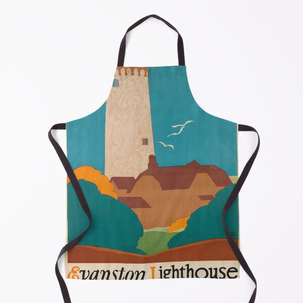 Item preview, Evanston Lighthouse retro poster designed and sold by CorasPosters.