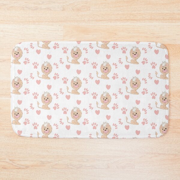 Item preview, Cute Lion Cub with Paw Prints and Hearts designed and sold by Orchyd.