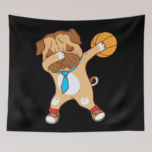 Item preview, Dabbing Dog Basketball Player designed and sold by KhanWill.