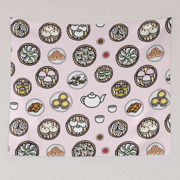 Item preview, Dim Sum - Pink Pattern designed and sold by cheekimori.