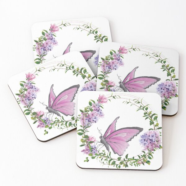 Artikelvorschau, Digitaler Blumenkreis mit Schmetterling entworfen und verkauft von ArtBySatuM.