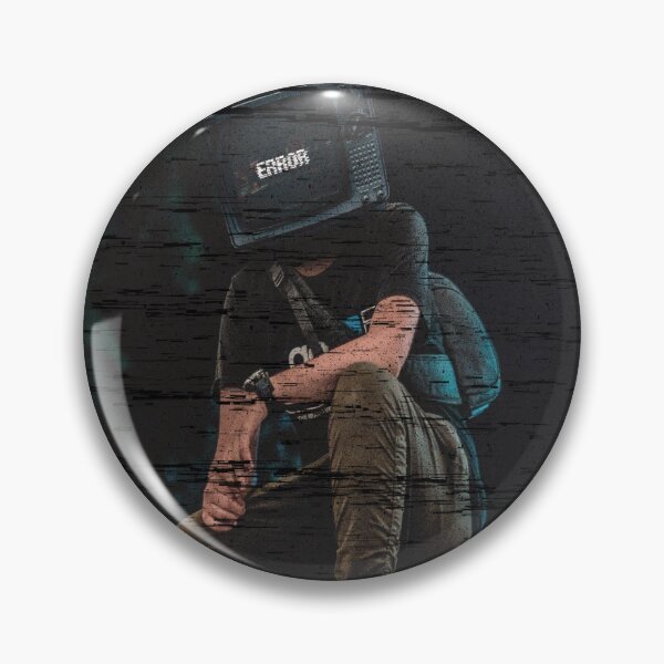 Item preview, Error. Hiker with Television Head. Distressed Look. Cool. designed and sold by shirtdan.