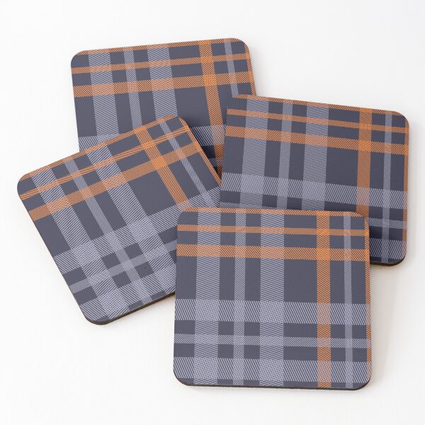 Item preview, Blue & Orange Fall Plaid Pattern designed and sold by The Masked Designer.