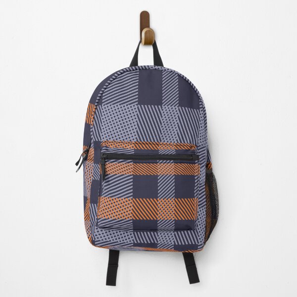 Item preview, Blue & Orange Fall Plaid Pattern designed and sold by The Masked Designer.