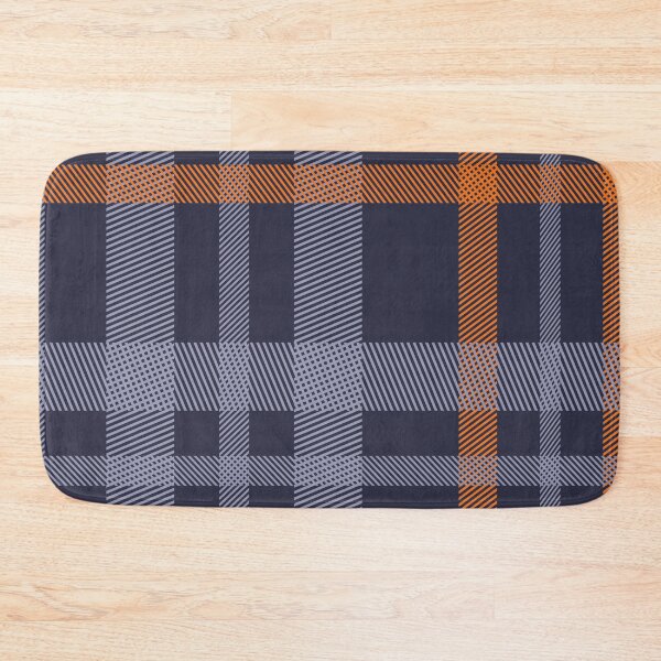 Item preview, Blue & Orange Fall Plaid Pattern designed and sold by The Masked Designer.