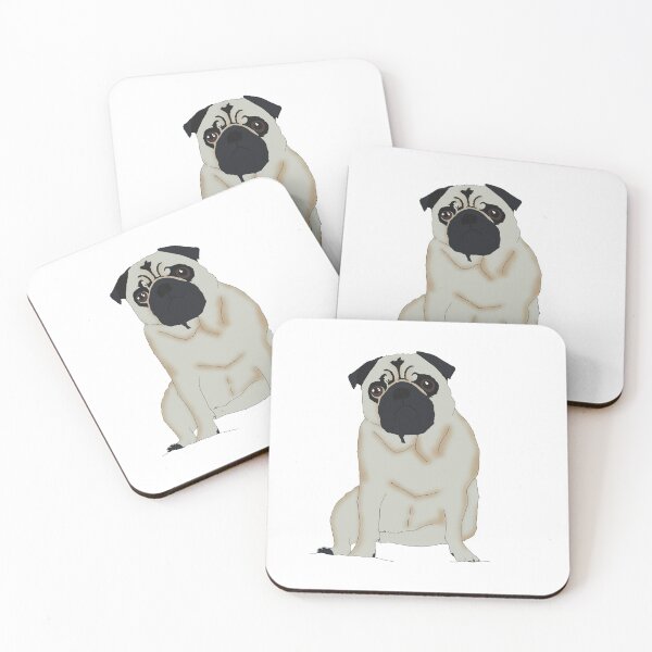 Item preview, Noobie the cute pug designed and sold by jlmcreativeau.
