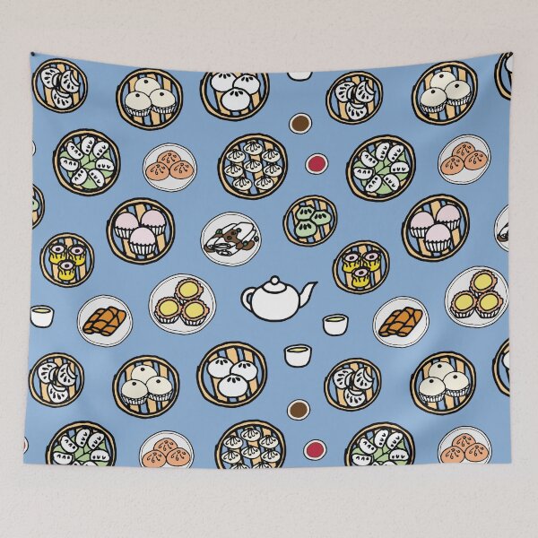 Item preview, Dim Sum - Blue Pattern designed and sold by cheekimori.