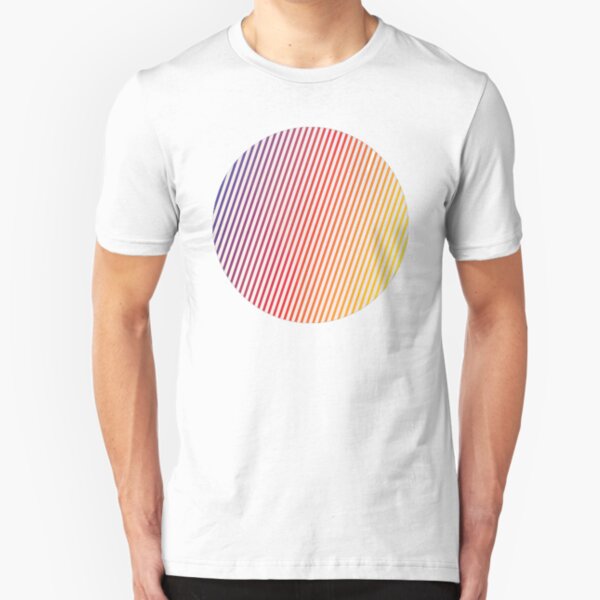 vaporwave sphere Slim Fit T-Shirt
