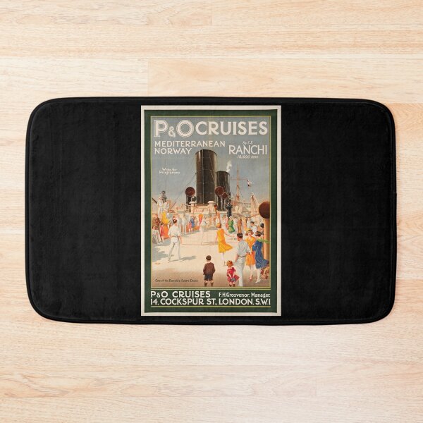 Item preview, Mediterranean Norway retro poster designed and sold by CorasPosters.