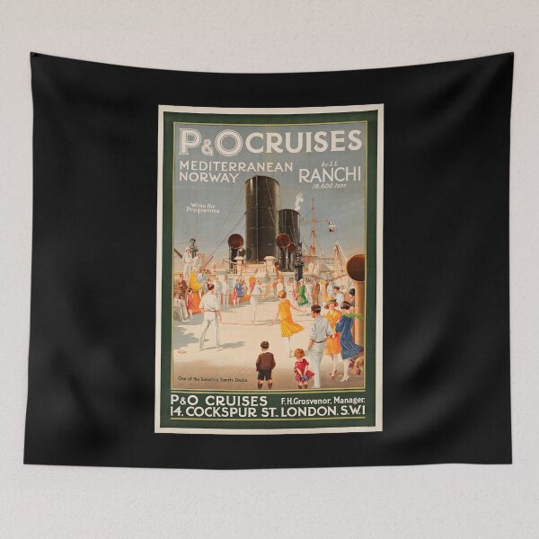 Item preview, Mediterranean Norway retro poster designed and sold by CorasPosters.
