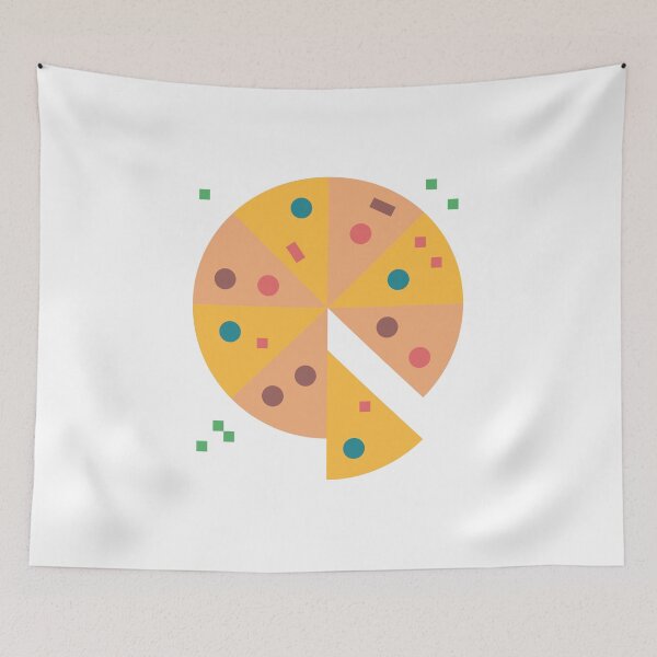 Item preview, Colorful Pizza designed and sold by Maria Simone.
