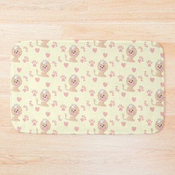 Item preview, Cute Lion Cub with Paw Prints and Hearts designed and sold by Orchyd.