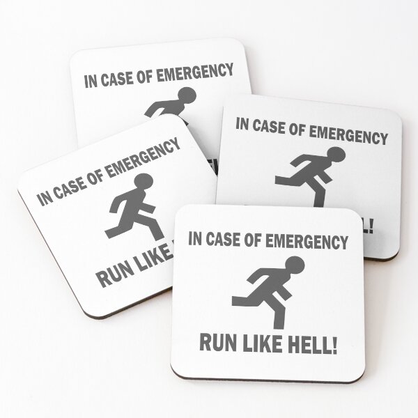 Item preview, In Case of Emergency Run Like Hell designed and sold by DrivingAviation.