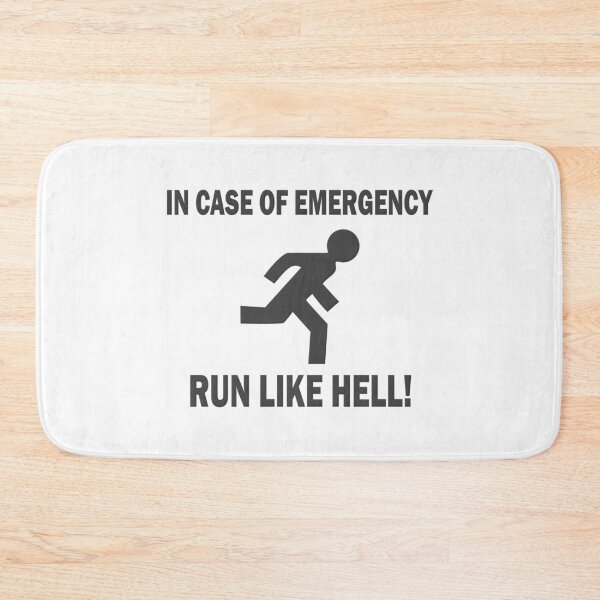 Item preview, In Case of Emergency Run Like Hell designed and sold by DrivingAviation.