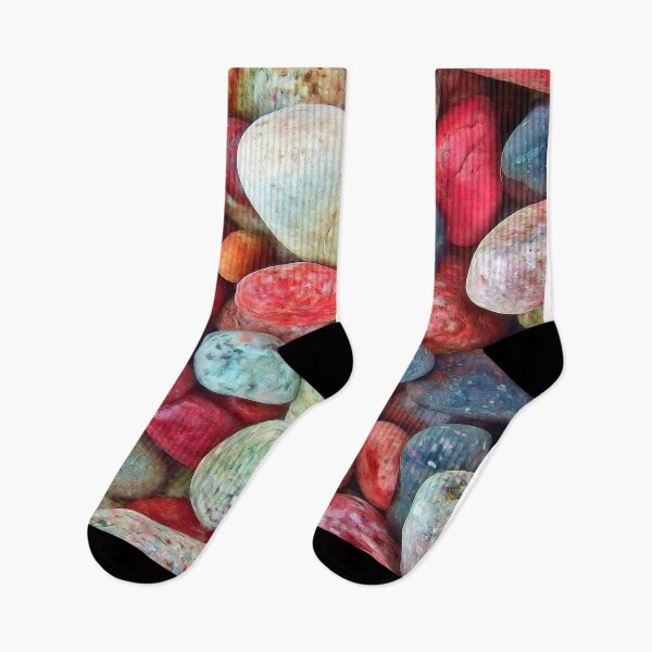 Item preview, Colourful Pebbles Beach Pattern designed and sold by luvvvvvit.