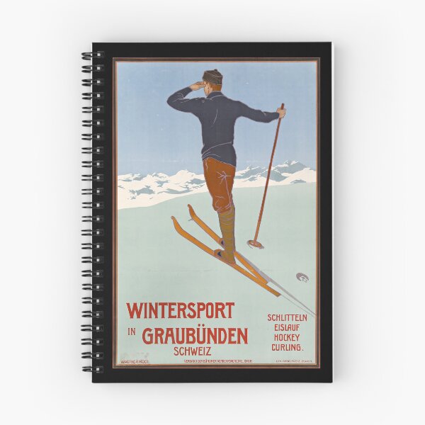 Item preview, Wintersport retro poster designed and sold by CorasPosters.