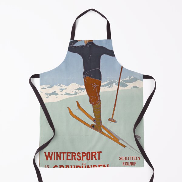 Item preview, Wintersport retro poster designed and sold by CorasPosters.