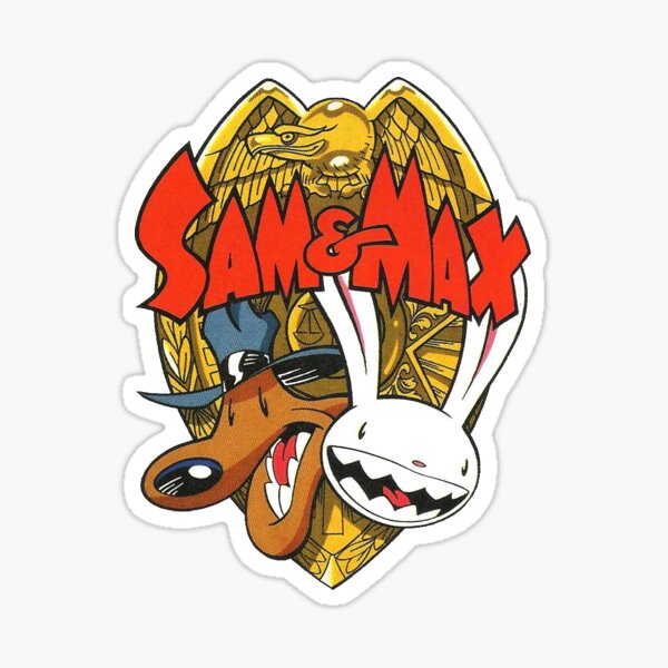 Sam and Max badge Sticker