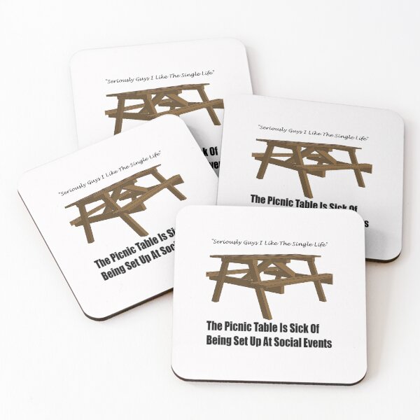 Item preview, Single Picnic Table designed and sold by PillowPuns.