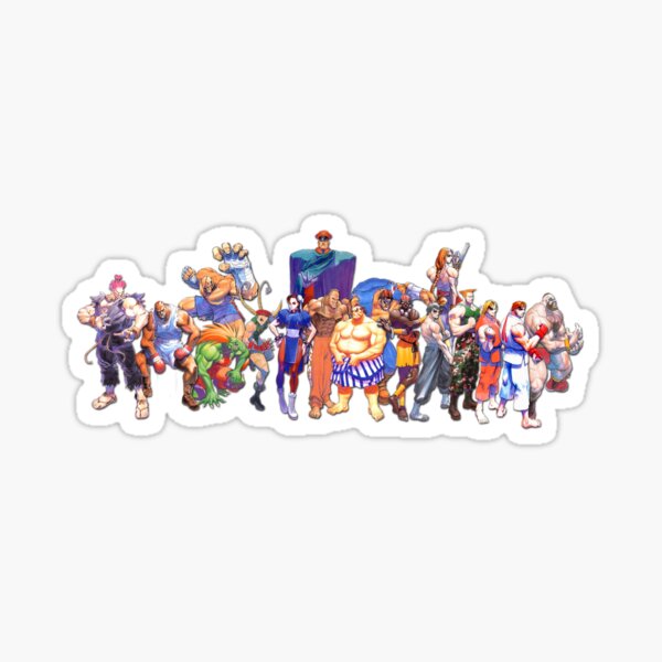 Street Fighter Collage Sticker