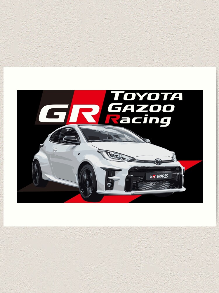 Toyota Gr Yaris Gazoo Racing Art Print By Cowtowncowboy Redbubble